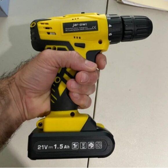 Portable Power Drill Set with 37PCS Drill Bit,21V Cordless Drill Kit w/ Battery - Picture 2 of 2